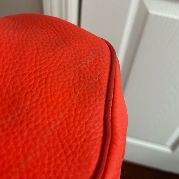 Authentic Alexander Wang Rocco Orange Pebbled Leather Studded Satchel. - Picture 12 of 16